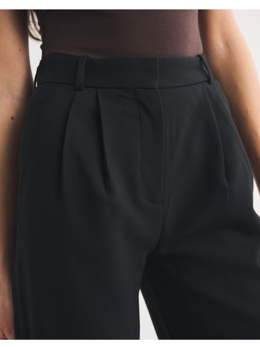Abercrombie & Fitch Black Wide Leg Pants - Picture 2 of 5